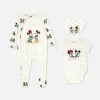 Grenouillère, Body Et Bavoir Disney Mickey Mouse Et Minnie Mouse