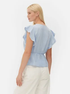 Haut Sans Manches En Broderie Anglaise