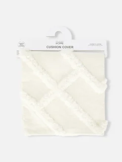 Housse De Coussin Touffetée