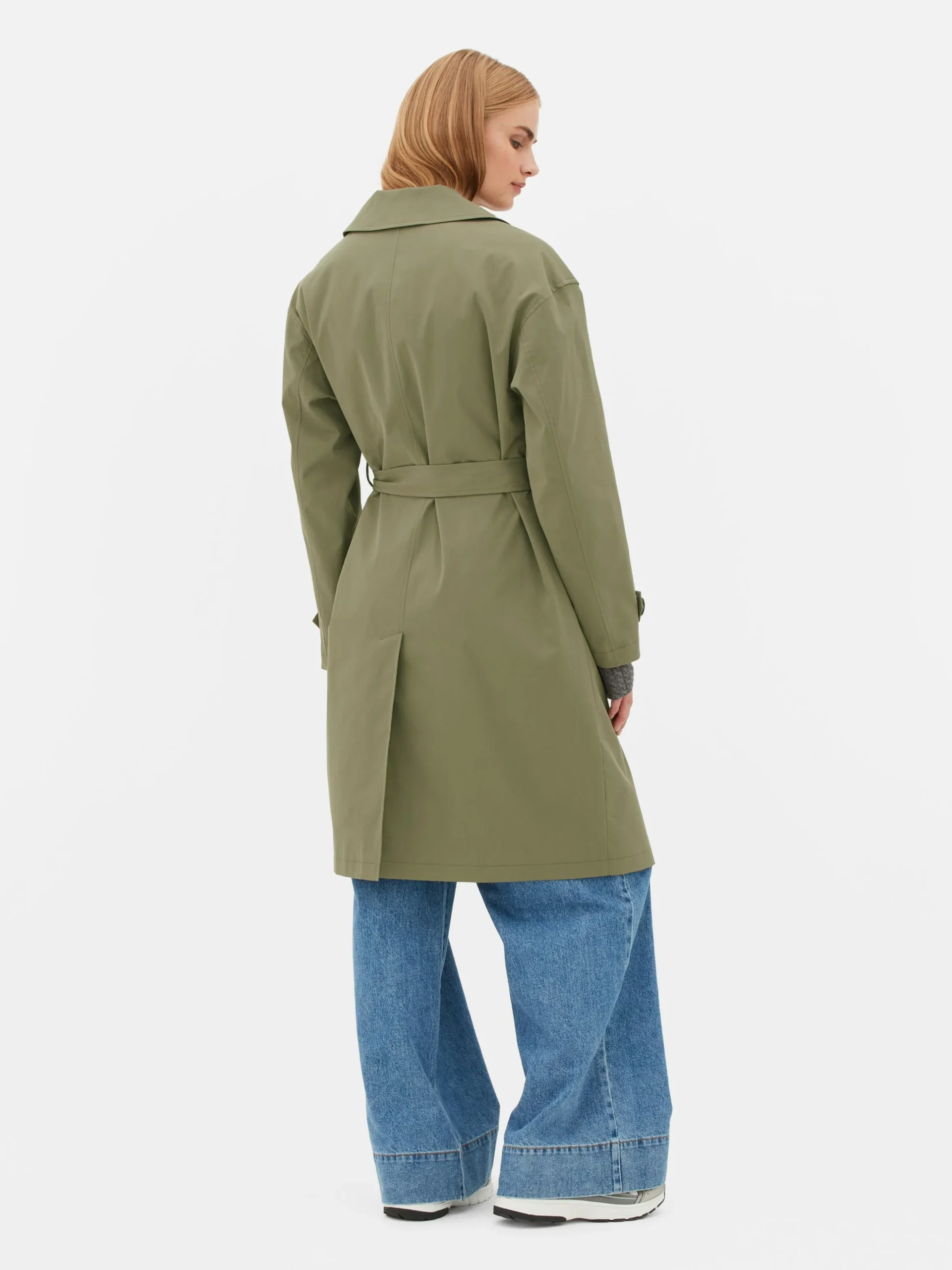 Imperméable à Double Boutonnage Et Ceinture