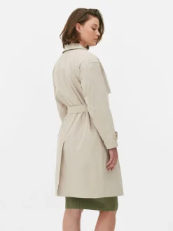 Imperméable à Double Boutonnage Et Ceinture