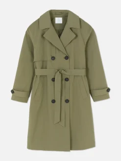Imperméable à Double Boutonnage Et Ceinture