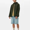 Imperméable Color Block à Poches Multiples