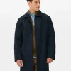 Imperméable Long à Boutonnage Simple
