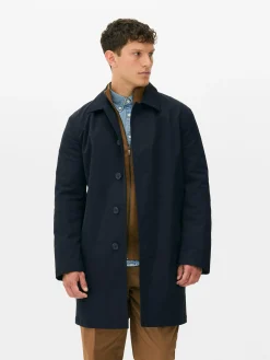 Imperméable Long à Boutonnage Simple