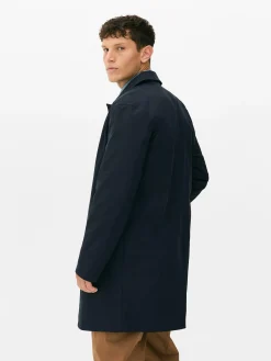 Imperméable Long à Boutonnage Simple
