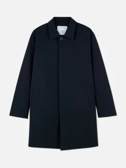 Imperméable Long à Boutonnage Simple