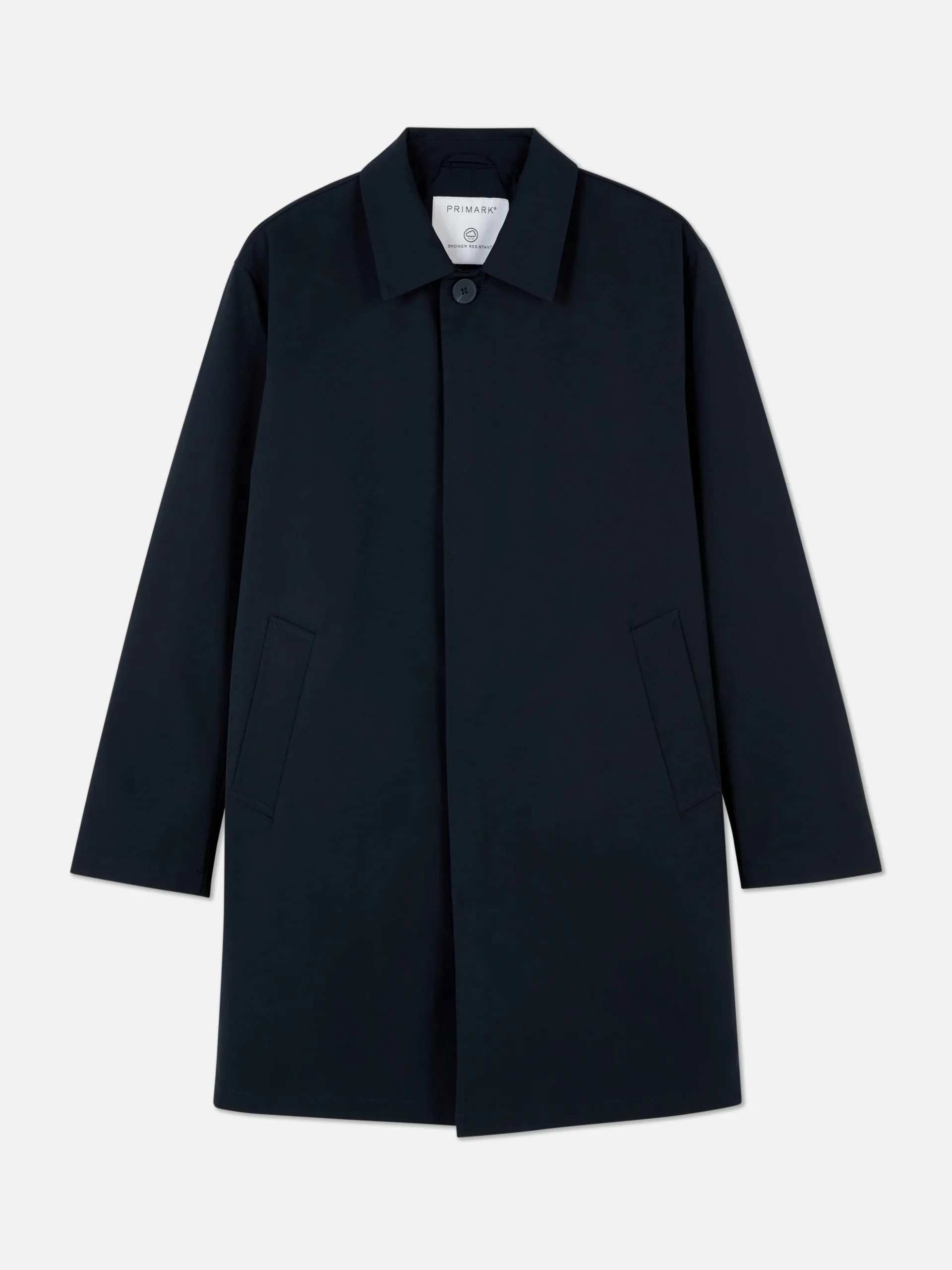 Imperméable Long à Boutonnage Simple