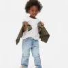 Jean Denim Coupe Droite Effet Vieilli