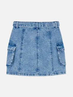 Jupe Cargo En Denim