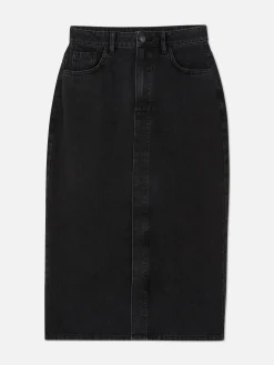 Jupe Mi-longue En Jean