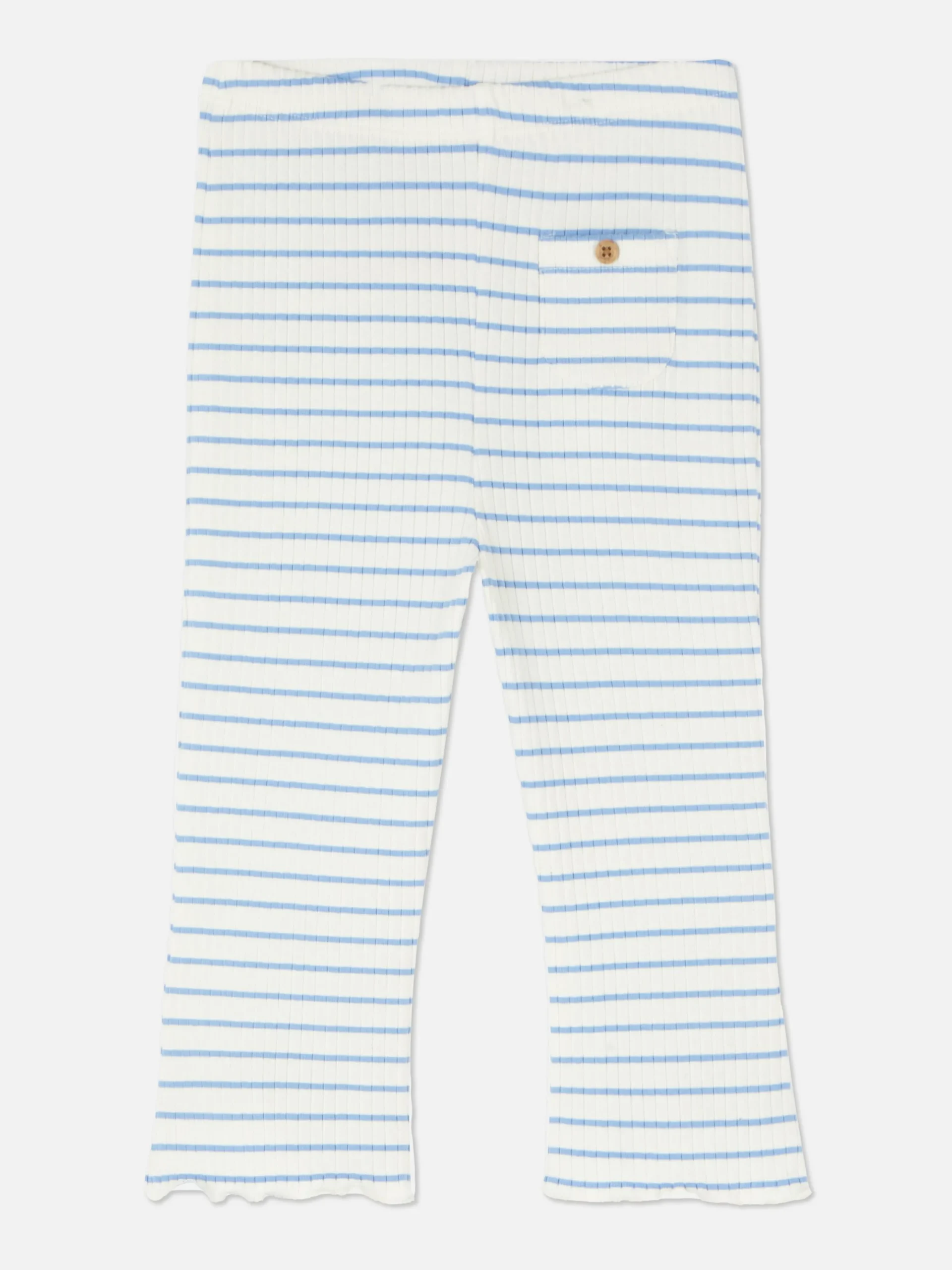Legging évasé Côtelé à Rayures