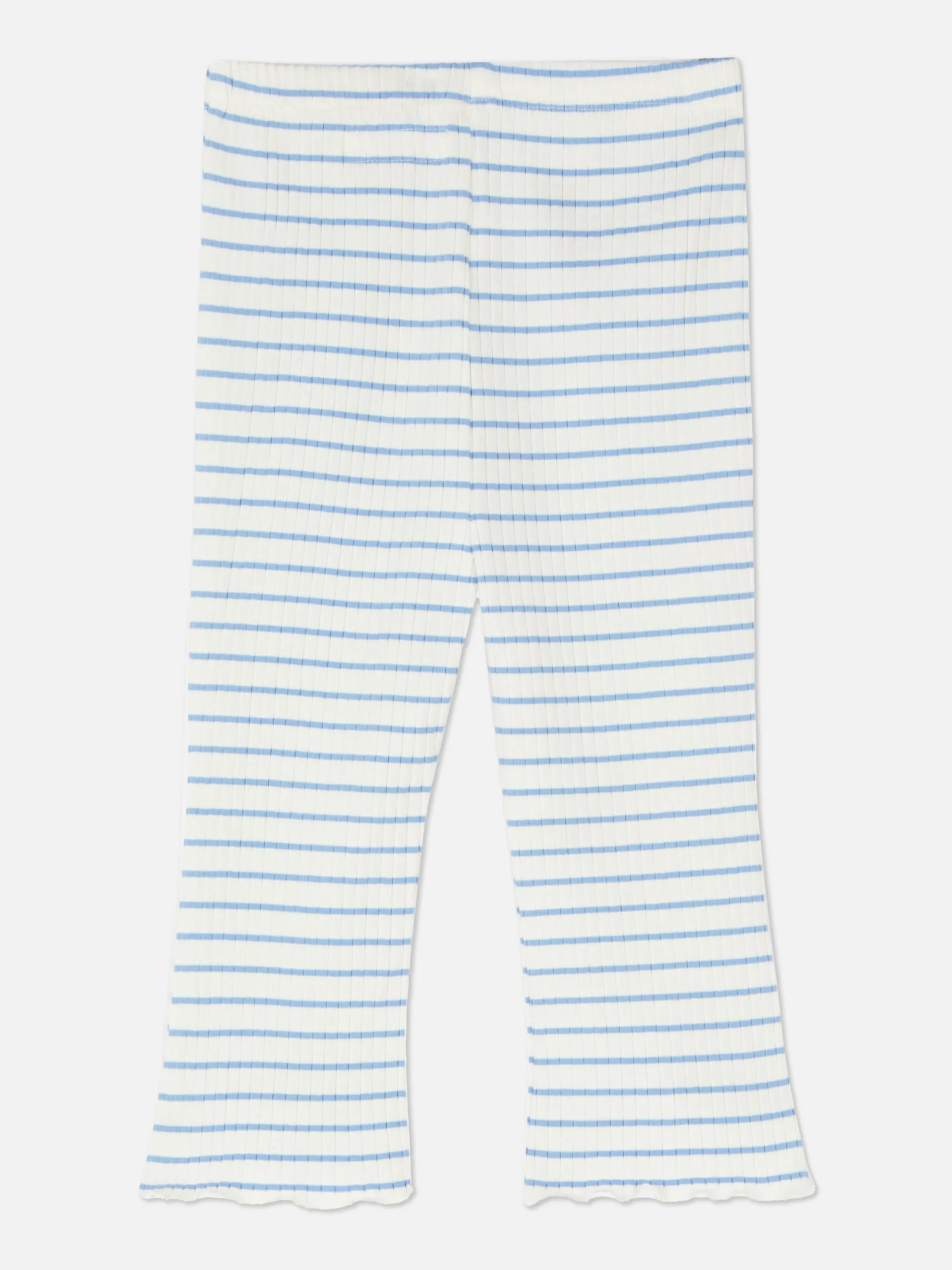 Legging évasé Côtelé à Rayures