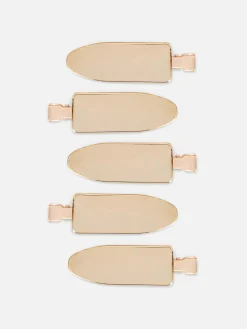 Lot De 5 Barrettes Extra-larges Sans Dents