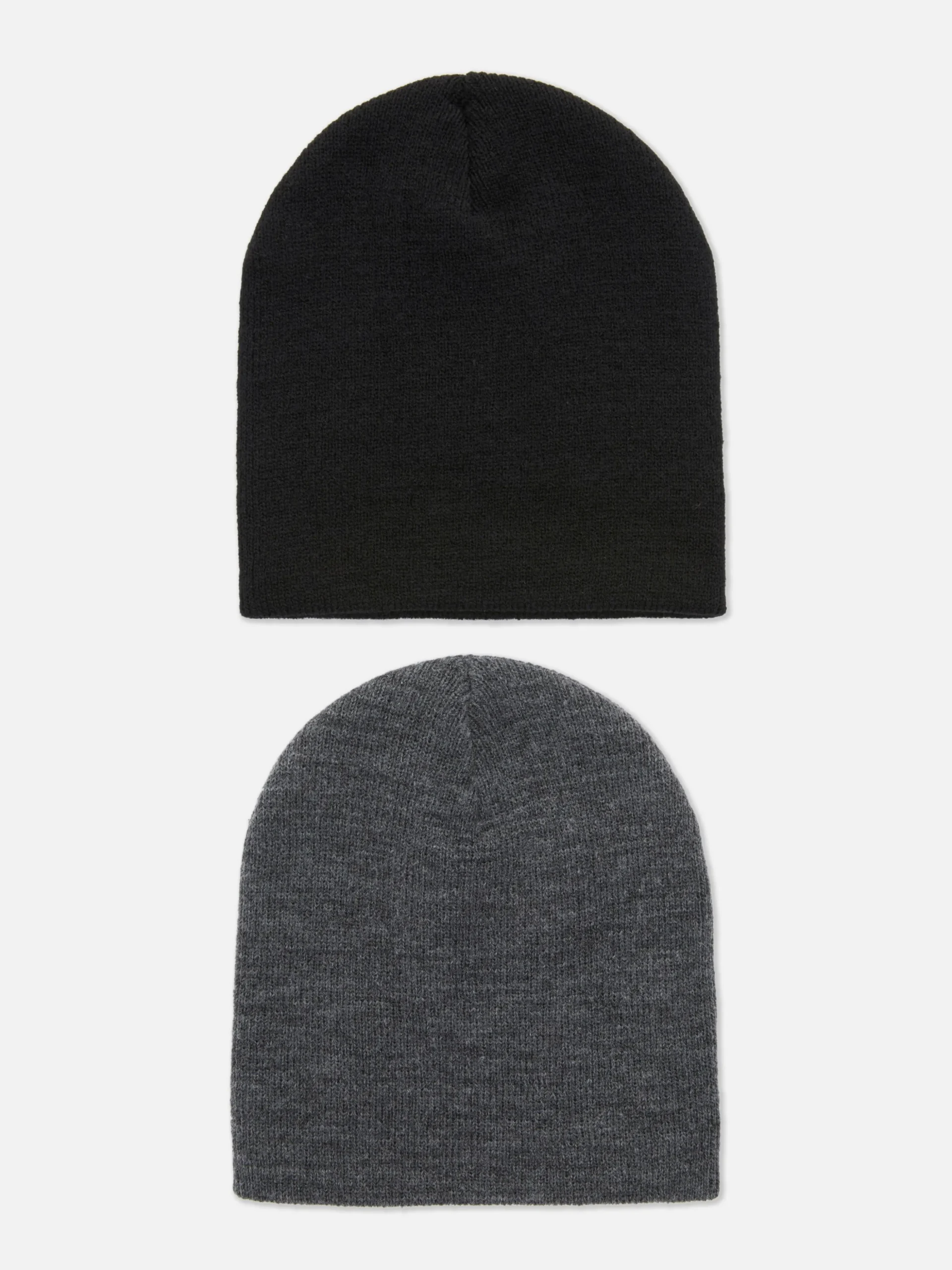 Lot De 2 Bonnets En Maille Fine