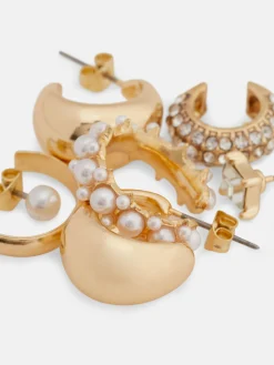 Lot De 6 Boucles D'oreilles à Fausses Perles