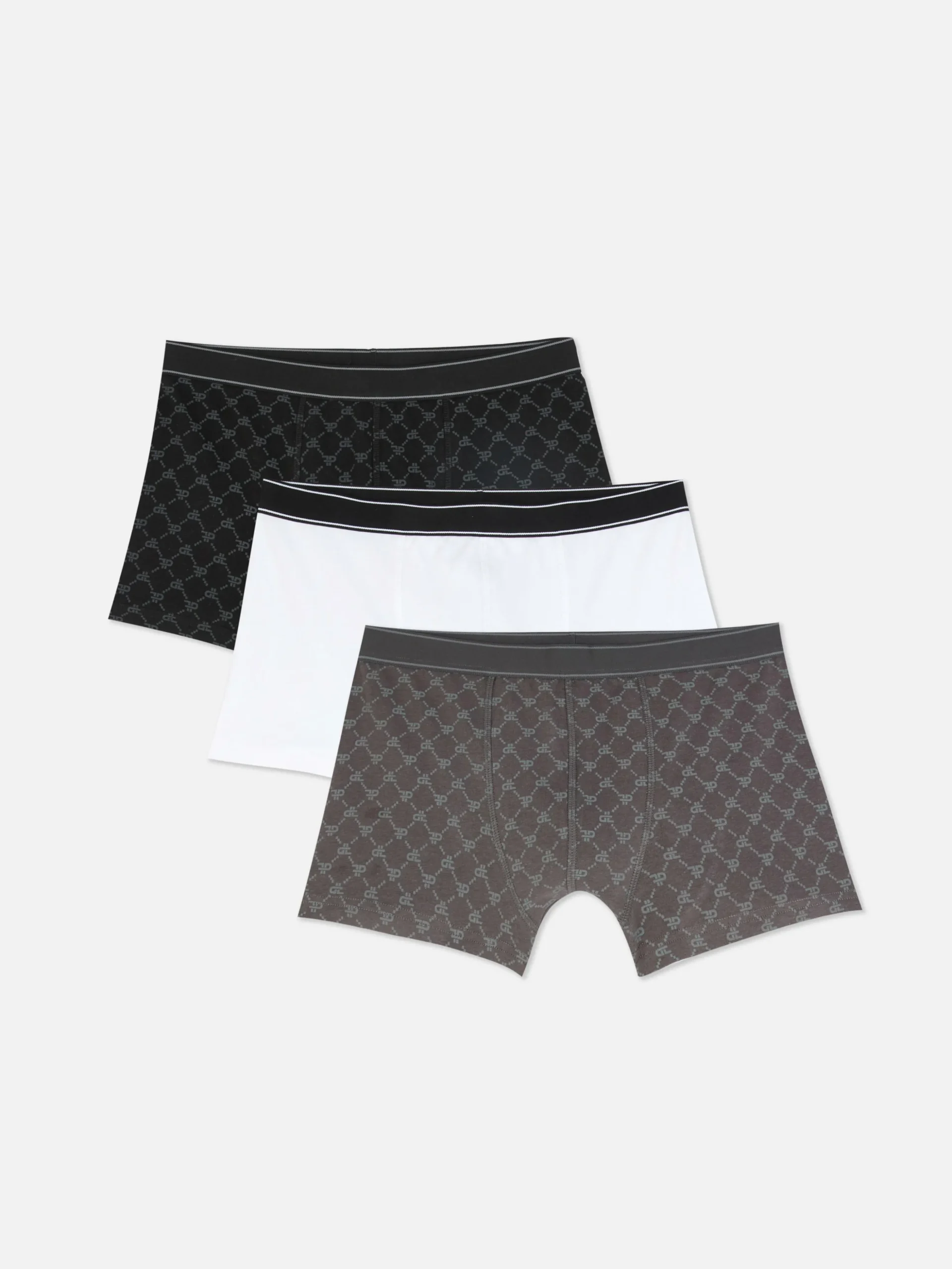 Lot De 3 Boxers à Imprimé Monogramme