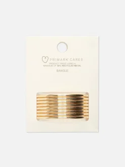 Lot De 8 Bracelets Joncs Métallisés
