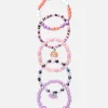 Lot De 5 Bracelets Ornés De Perles Halloween