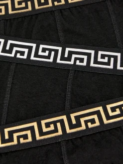 Lot De 3 Caleçons Avec Motif Clé Grecque à La Taille