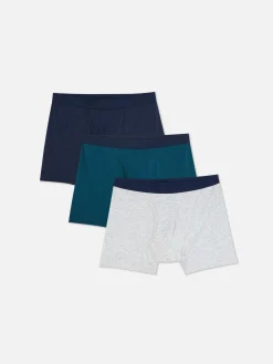 Lot De 3 Caleçons Variés En Coton Mélangé