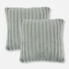 Lot De 2 Coussins Côtelés Confortables