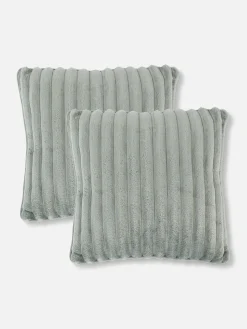 Lot De 2 Coussins Côtelés Confortables