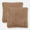 Lot De 2 Coussins Côtelés Confortables