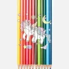 Lot De 12 Crayons De Couleur Licorne