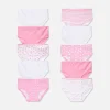 Lot De 10 Culottes à Motifs Cœurs Et étoiles
