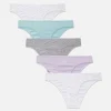 Lot De 5 Culottes Brésiliennes à Imprimé Tendance