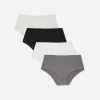 Lot De 4 Culottes Hautes Ton Sur Ton