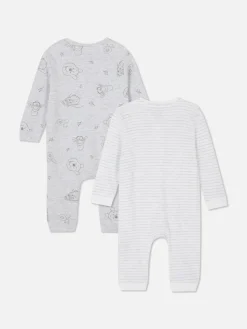 Lot De 2 Grenouillères Disney Winnie L'ourson