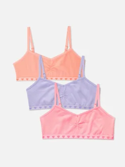 Lot De 3 Hauts Courts Sans Coutures à Cœurs