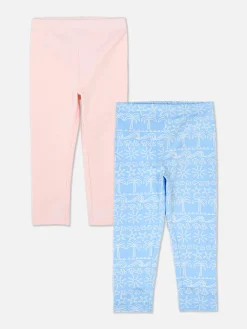 Lot De 2 Leggings à Motifs Variés