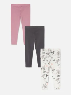 Lot De 3 Leggings à Motifs Variés