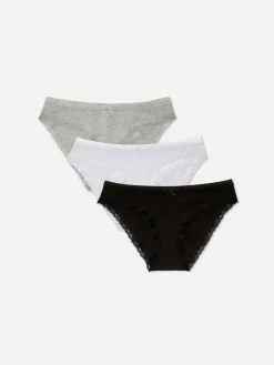 Lot De 3 Mini Culottes Avec Finitions En Dentelle