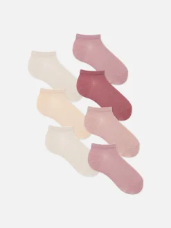 Lot De 7 Paires De Chaussettes Côtelées Pour Baskets