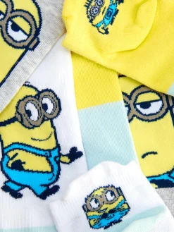 Lot De 3 Paires De Chaussettes Pour Baskets Minions