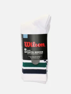 Lot De 5 Paires De Chaussettes De Sport Wilson