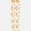 Lot De 6 Paires De Créoles Torsadées