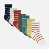 Lot De 7 Paires De Socquettes Rayées