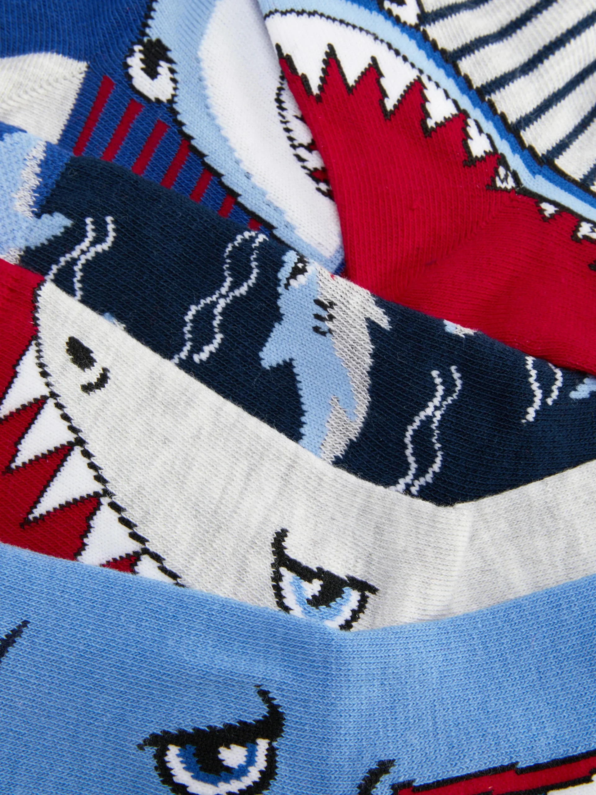 Lot De 5 Paires De Socquettes Requin