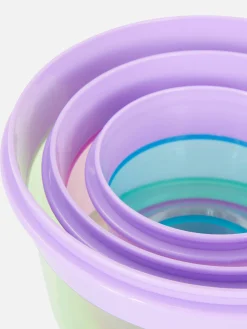 Lot De 3 Pots à Encas Ronds