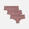 Lot De 3 Shortys Bordés De Dentelle