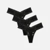 Lot De 3 Strings Bandeau En Dentelle Essential
