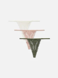 Lot De 3 Strings En Dentelle