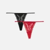 Lot De 3 Strings En Dentelle