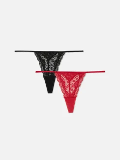 Lot De 3 Strings En Dentelle