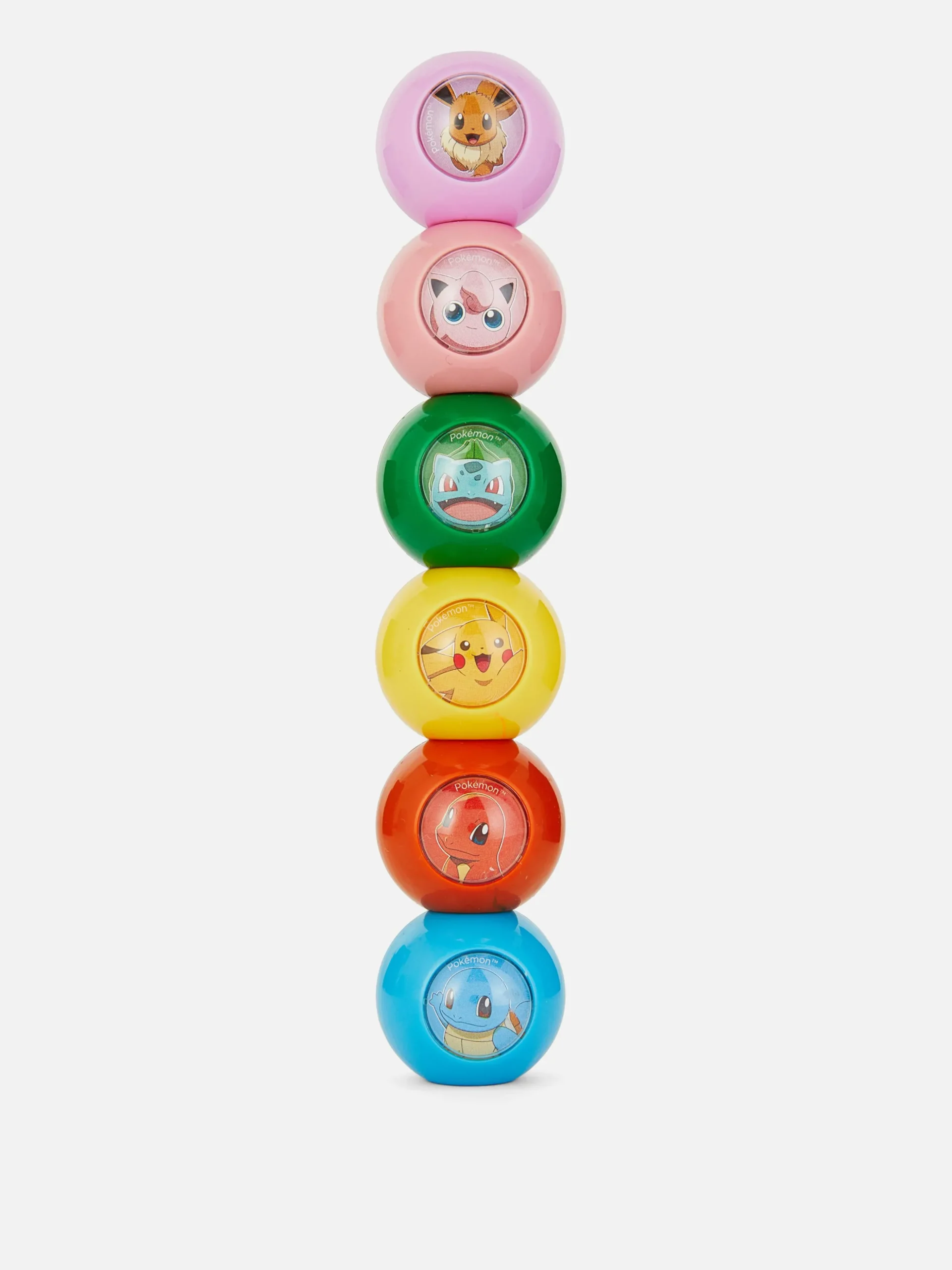 Lot De 6 Surligneurs Empilables Pokémon